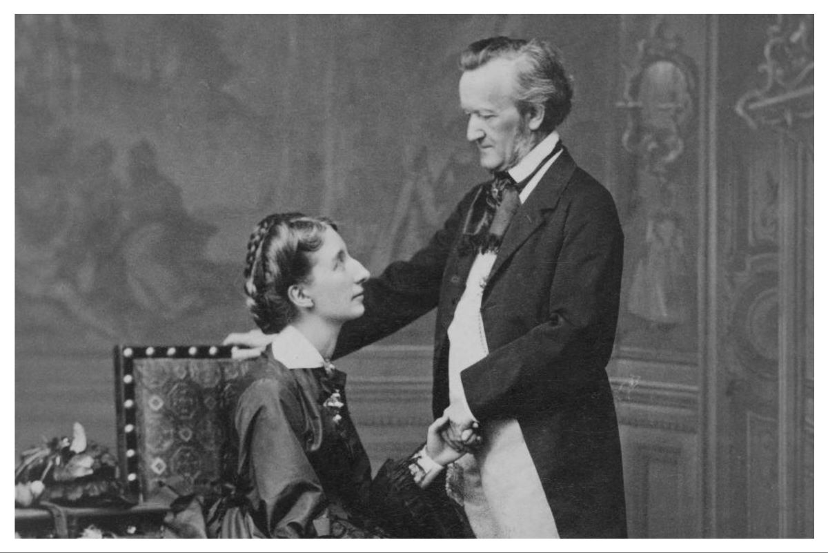 Cropped image of Richard and Cosima Wagner, photographed in 1872. (Public Domain)