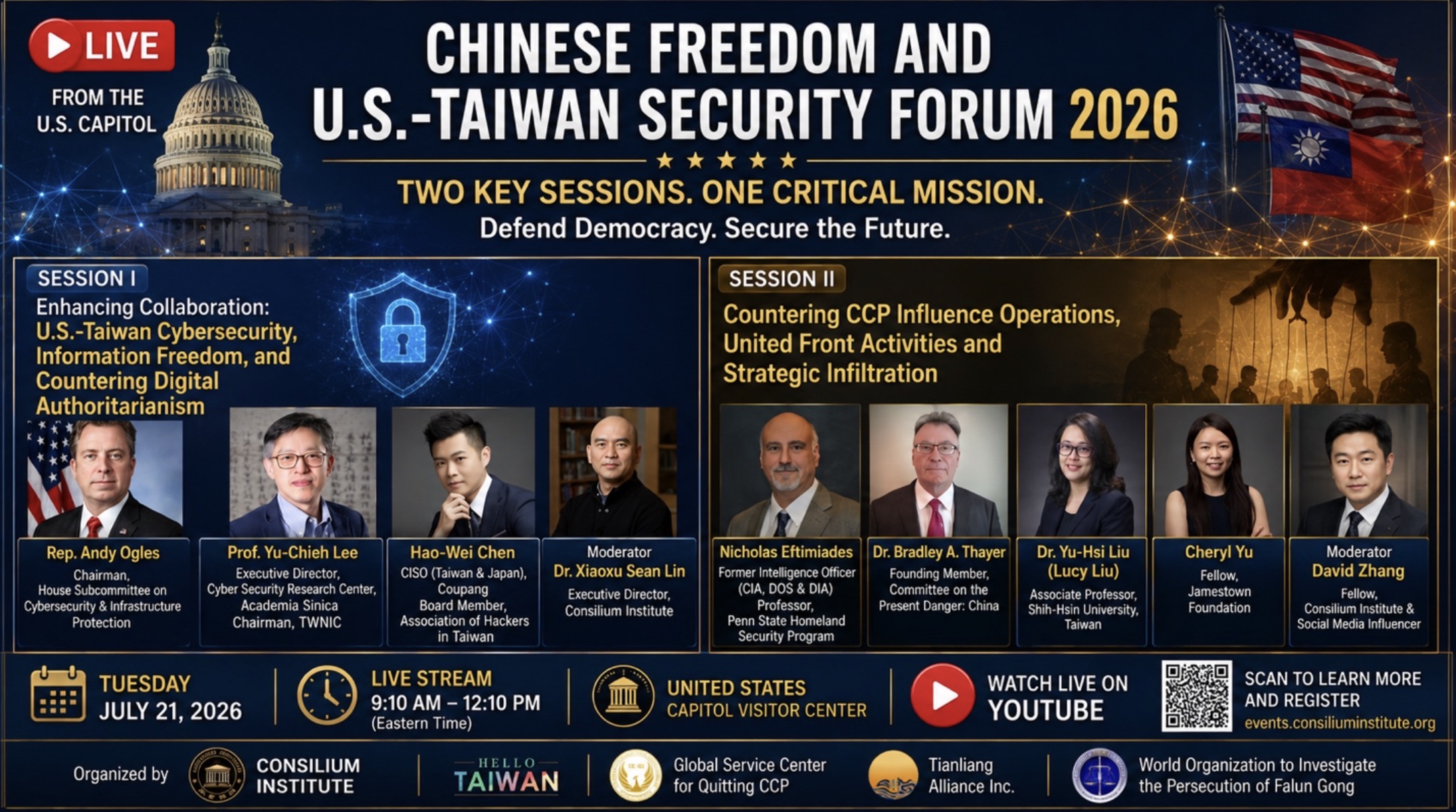 Forum Explores Cybersecurity, CCP Influence Operations, Enhanced US–Taiwan Collaboration