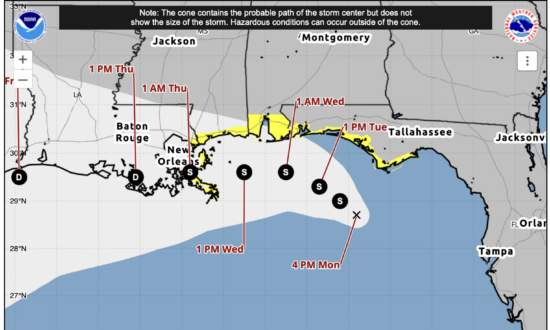 Tropical Storm Bertha Forms Off Gulf Coast