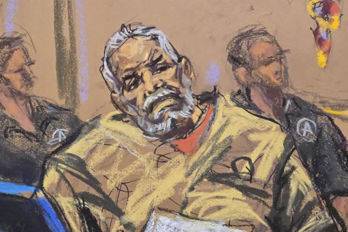 Court Sketch of sentencing of Ismael “El Mayo” Zambada (2026 Thomson Reuters)