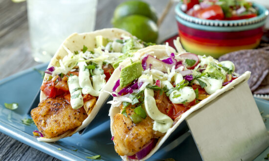 An Easy Seafood Dinner: White Fish Taco Night With Veggies and Salsa Verde