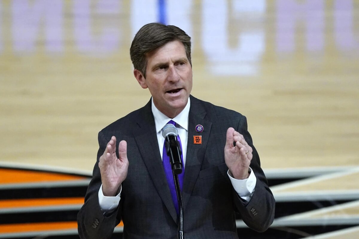 U.S. Rep. Greg
Stanton (D-Ariz.) speaks at an event in Phoenix on July 6, 2022. (Ross D. Franklin/AP)