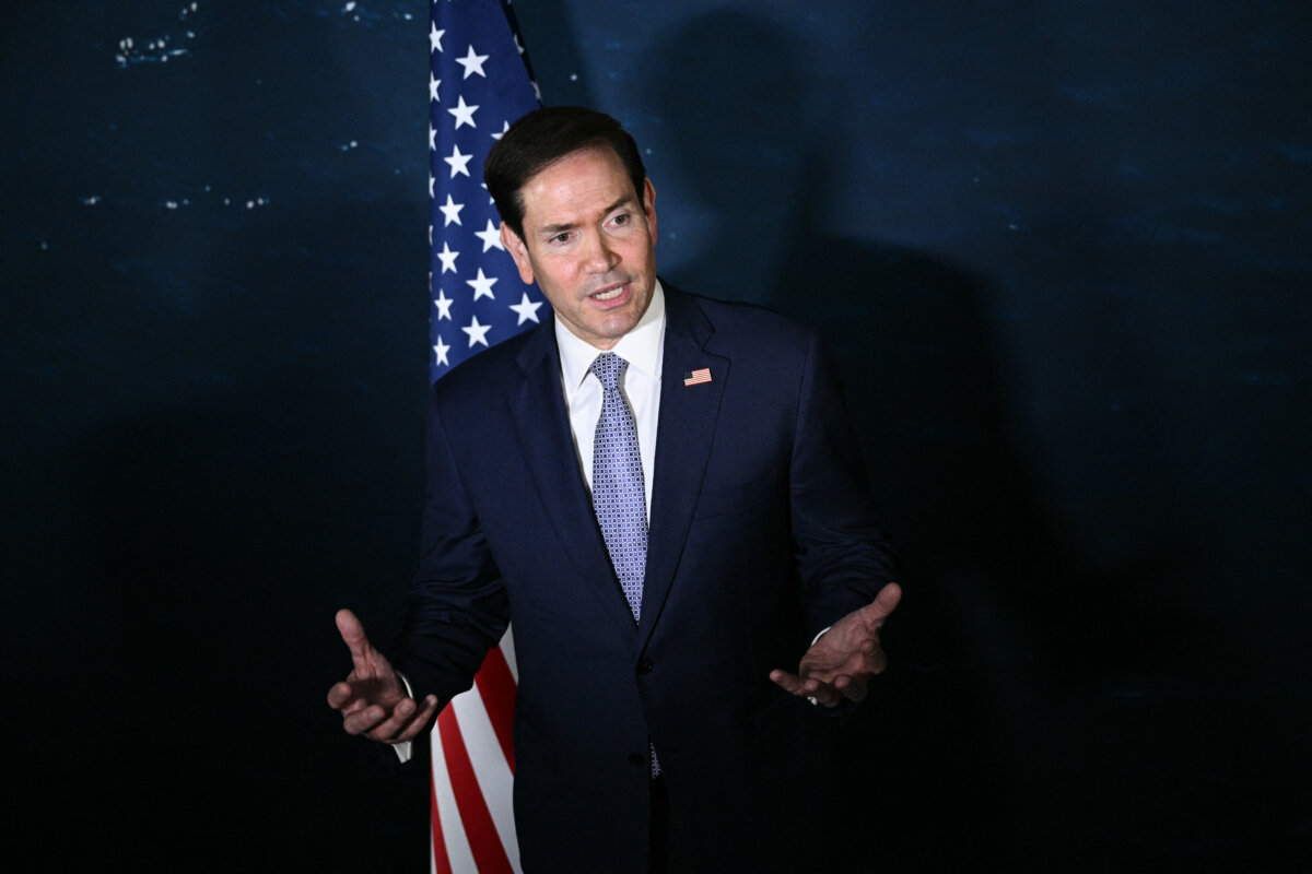 U.S. Secretary of State Marco Rubio speaks during a press conference on the sidelines of the Association of Southeast Asian Nations (ASEAN) Foreign Ministers' Meeting in Pasay, Metro Manila, on July 22, 2026. (Brendan Smialowski/Pool/AFP via Getty Images)