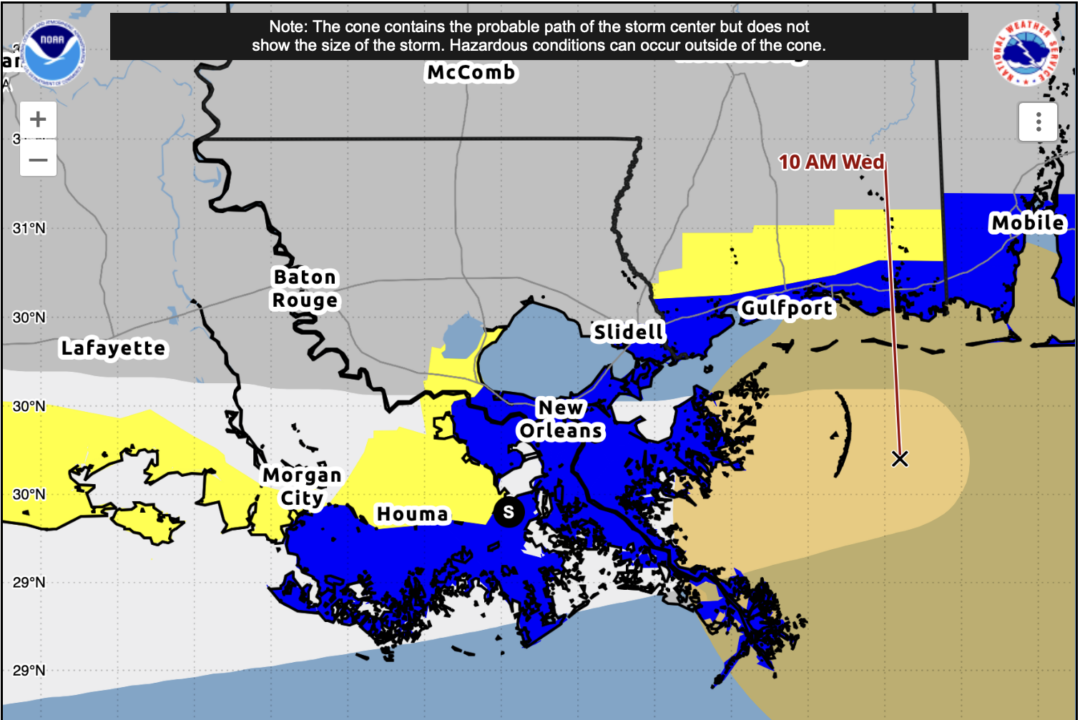 Tropical Storm Bertha Heads Toward Landfall in Louisiana