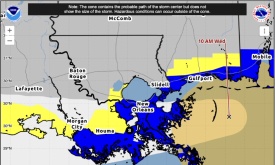 Tropical Storm Bertha Heads Toward Landfall in Louisiana