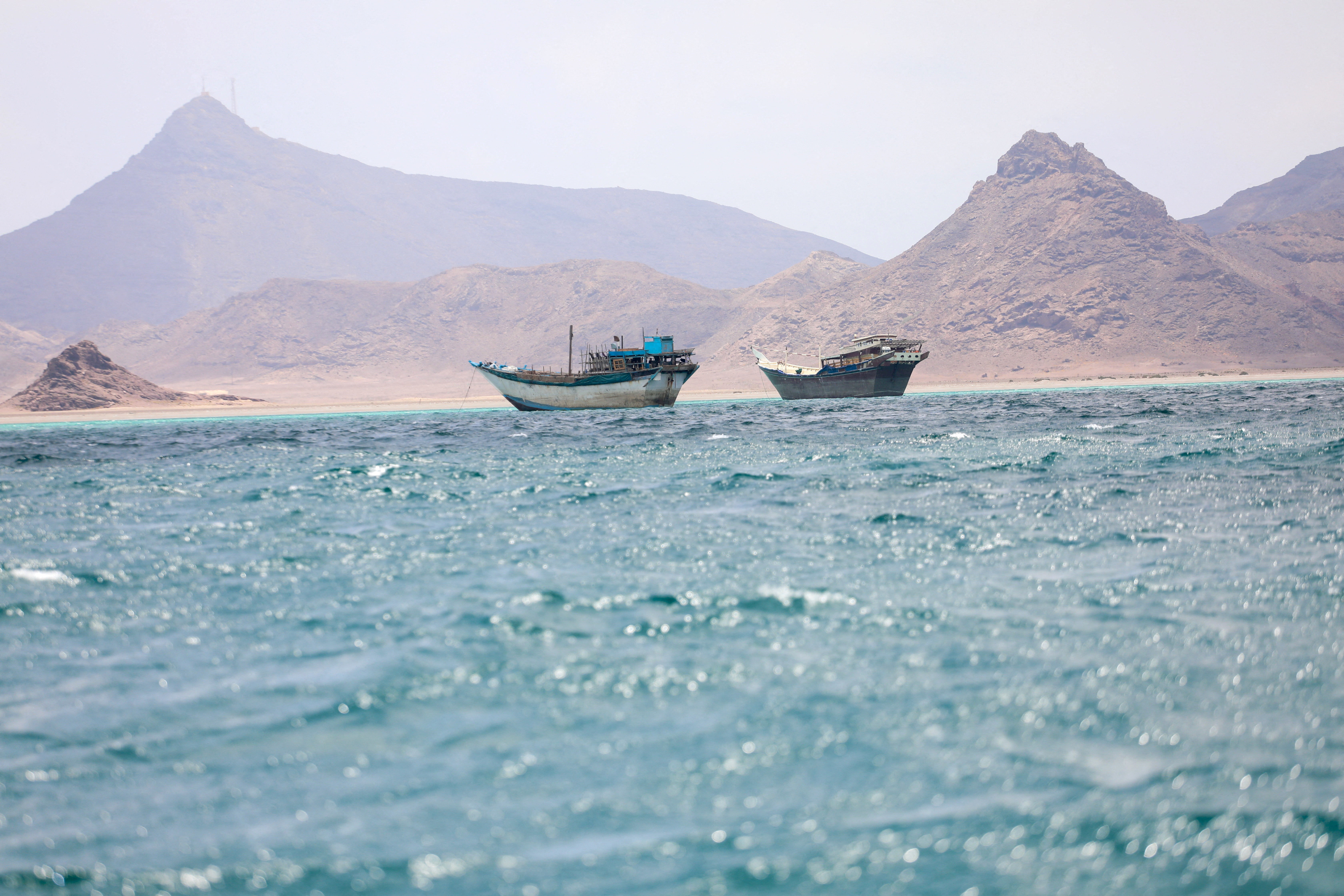 FILE PHOTO: Views of Bab el-Mandeb strait as Yemen's Iran-aligned Houthis join Iran conflict