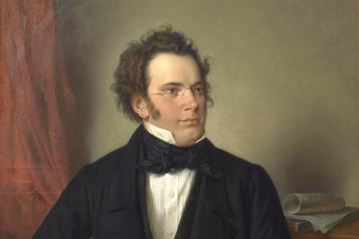 A portrait of Franz Schubert by Wilhelm August Rieder, 1875. (Vienna Museum, Public Domain)