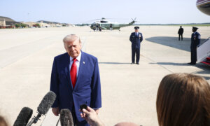Trump Speaks to Reporters Aboard Air Force One En Route to Michigan