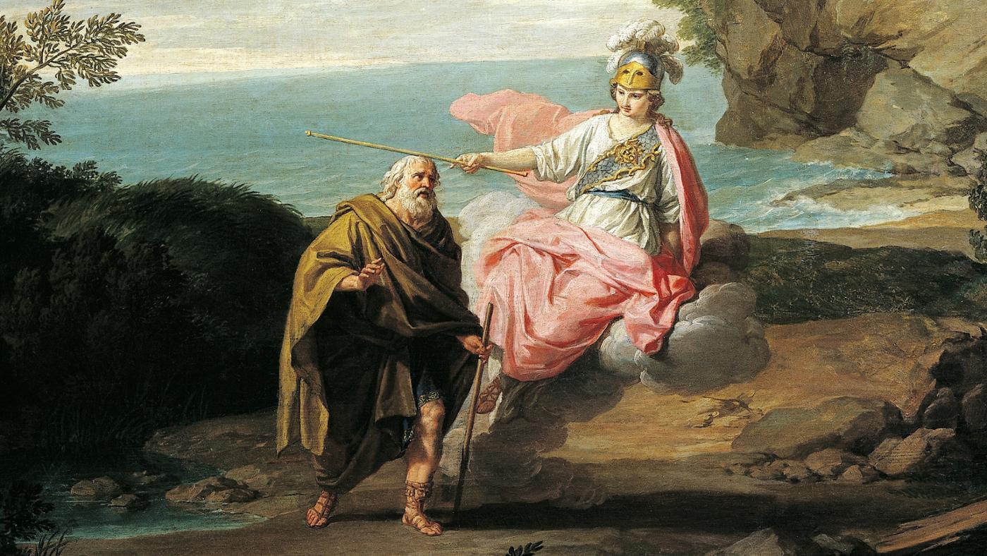 Odysseus Transformed by Athena