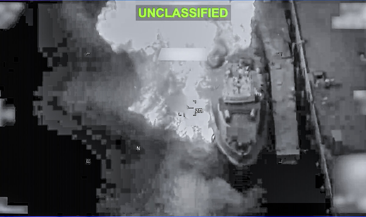 Screengrab from video of U.S. forces completing the 13th night of precision strikes to degrade Iranian military capabilities, released July 23, 2026. (U.S. Central Command)