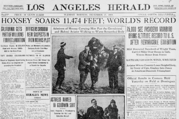 The Brief and Dangerous Life of Wright Flier Arch Hoxsey