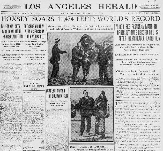 The Brief and Dangerous Life of Wright Flier Arch Hoxsey