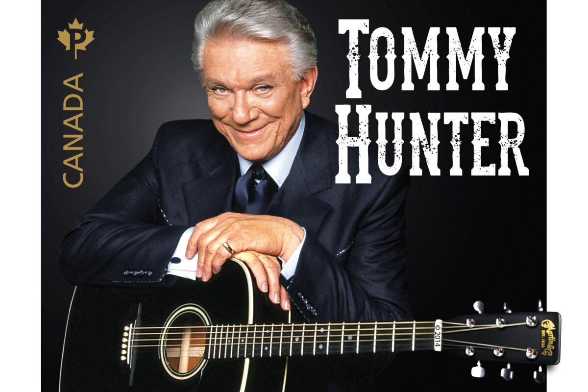 A circa 2014 stamp of Canadian country music artist Tommy Hunter, famously known as "Canada's Country Gentleman." (Tommy Hunter Archives)
