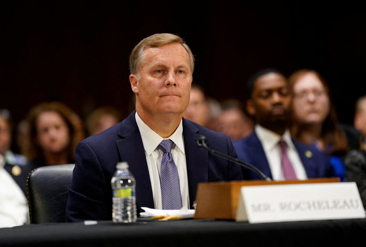 Then-acting Federal Aviation Administration (FAA) Administrator Chris Rocheleau testifies during a U.S. Senate Commerce, Science, and Transportation Committee hearing, on the collision near Ronald Reagan Washington National Airport, on Capitol Hill in Washington, on March 27, 2025. (Kent Nishimura/Reuters)