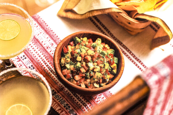 Vegetable Avocado Salsa and Margaritas, a Splendid Summer Combination