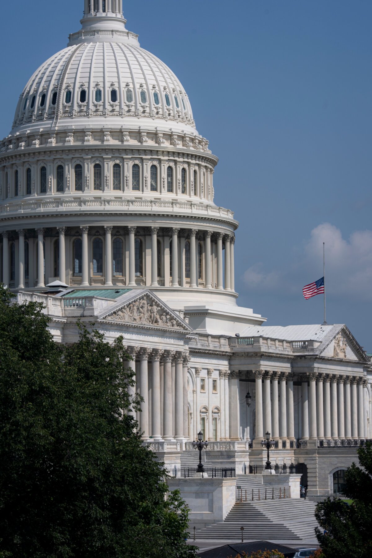 The U.S. Capitol is seen from the Cannon House Office Building as Republican lawmakers passed a bill to fund the federal government through Dec. 4, in Washington, July 22, 2026. (J. Scott Applewhite/AP Photo)
