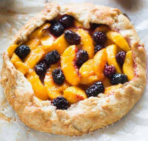 Peach Blackberry Tart