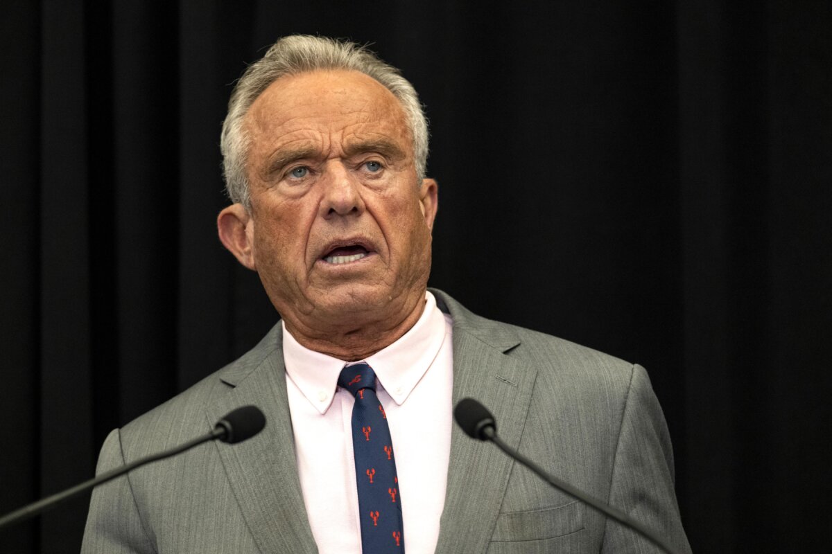 Department of Health and Human Services Secretary Robert F. Kennedy Jr. speaks during a press conference in Lexington, Ky., on Aug. 5, 2026. (Michael Swensen/Getty Images)