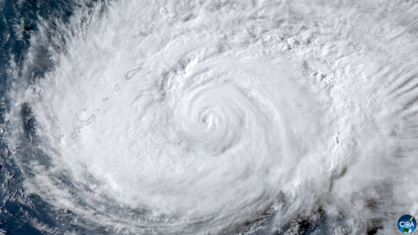 View of Northern Taiwan as Typhoon Dolphin Approaches China (Aug. 9)