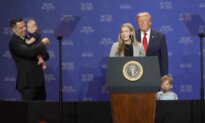 Trump Jogs Across Stage to Stop Toddler From Running Off Edge