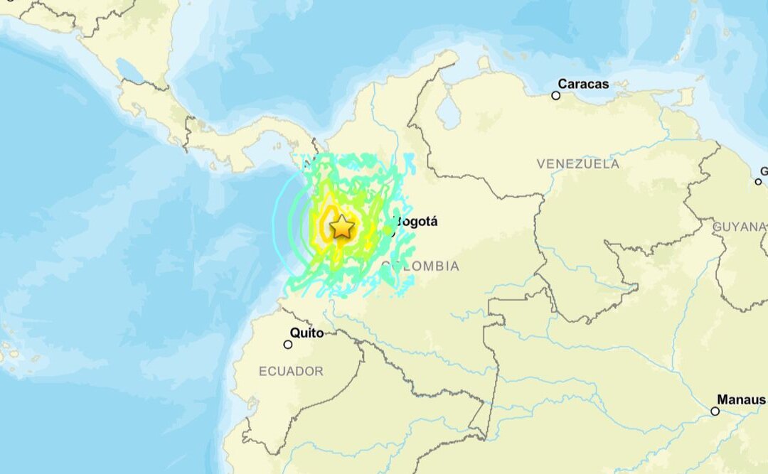 Major Earthquake Strikes Western Colombia, Damage Reported