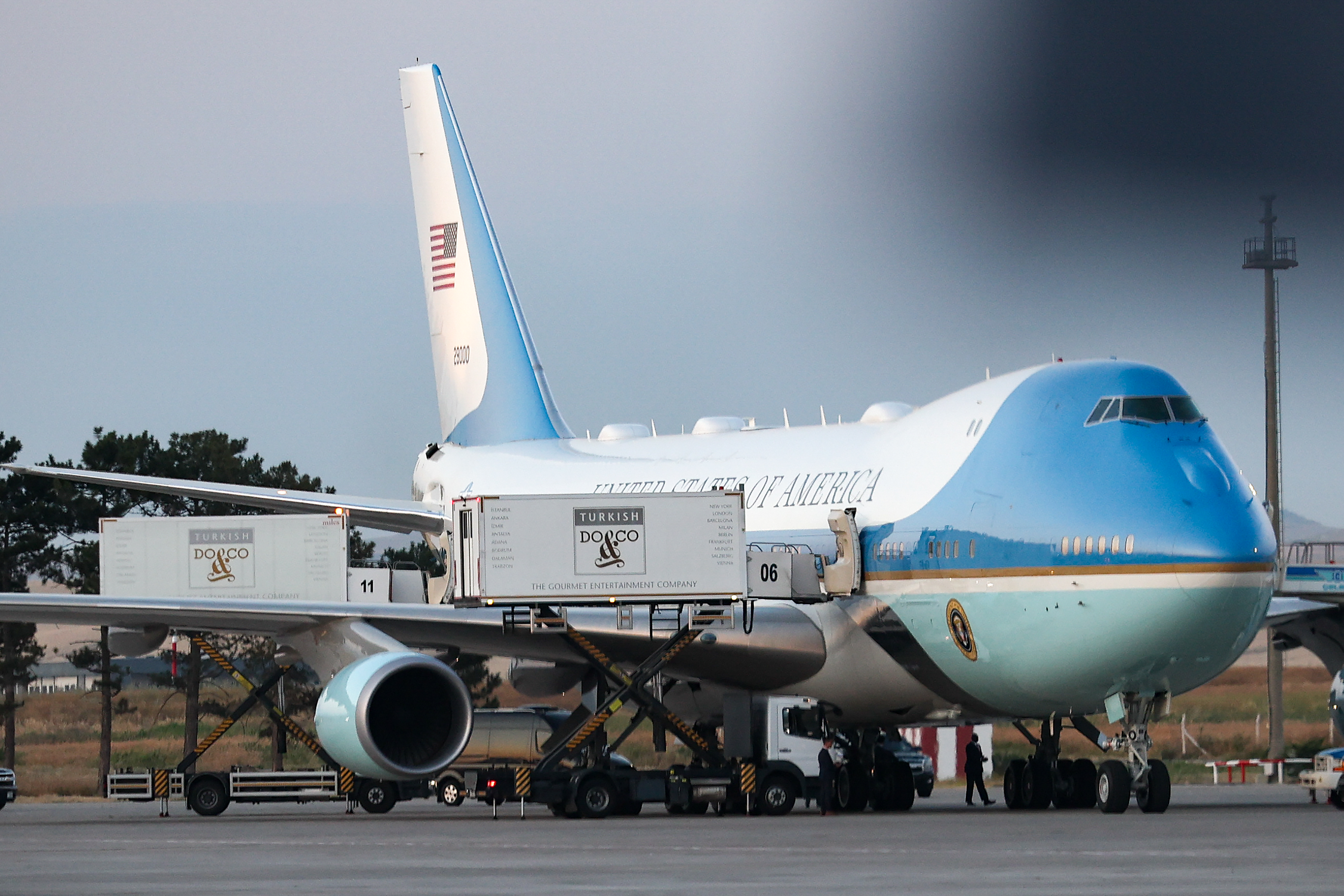 President Trump Returns From NATO Summit In Turkey