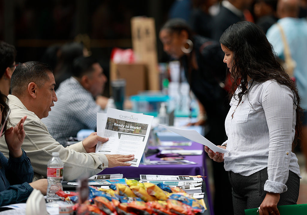 Thousands Look For Employment At Job Fair In Los Angeles