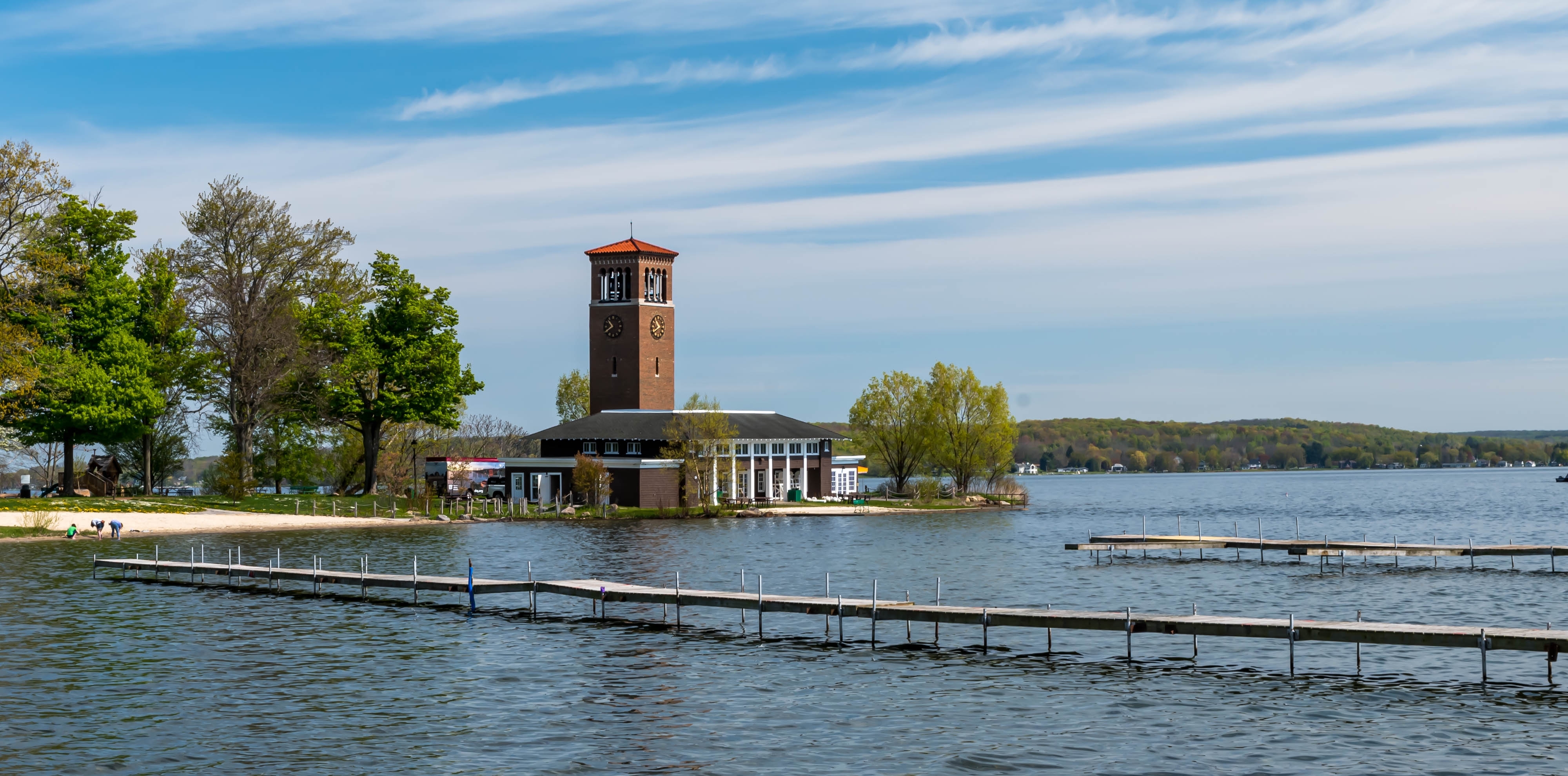 Chautauqua,,New,York,,Usa,May,11,,2023,Piers,In,Lake