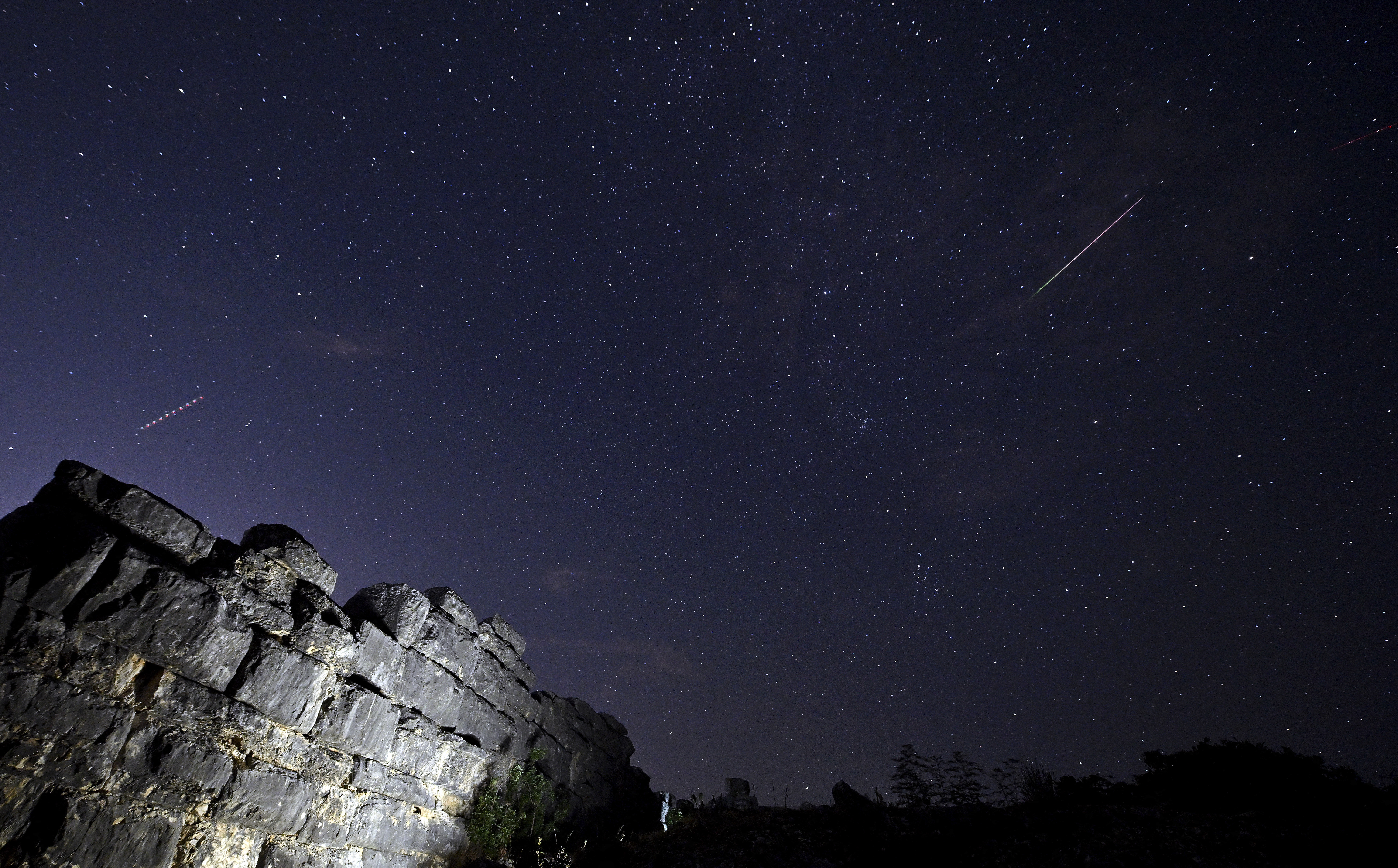 Week in Photos: The Perseids, Solar Eclipse, and Snow in Africa