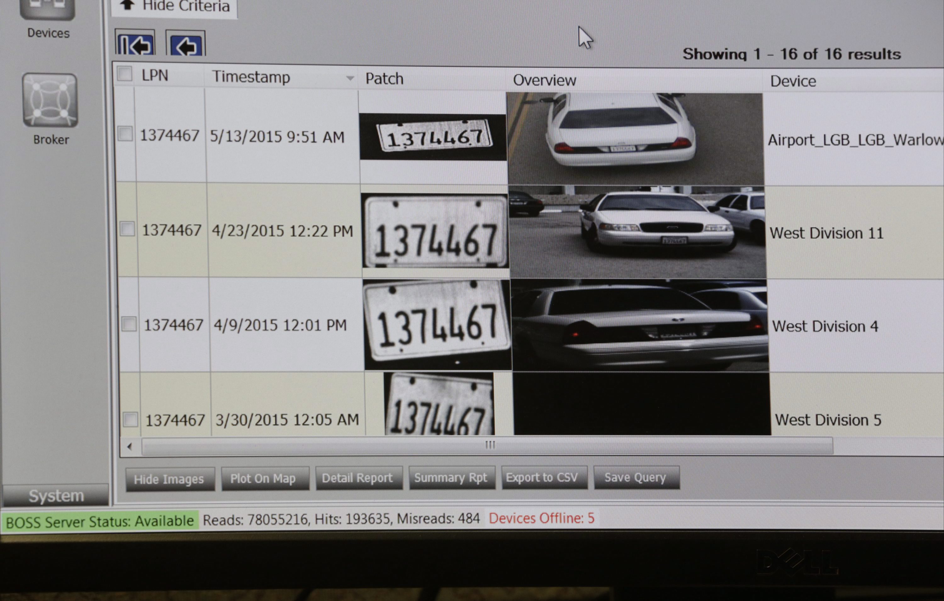 License Plate Surviellance-Private Companies