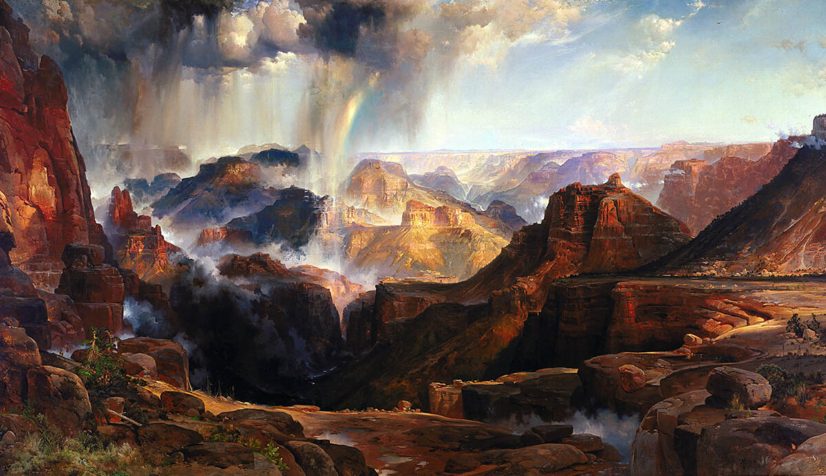 Картина «Пропасть Колорадо», 1873–1874 гг., Томас Моран. (Общественное достояние)