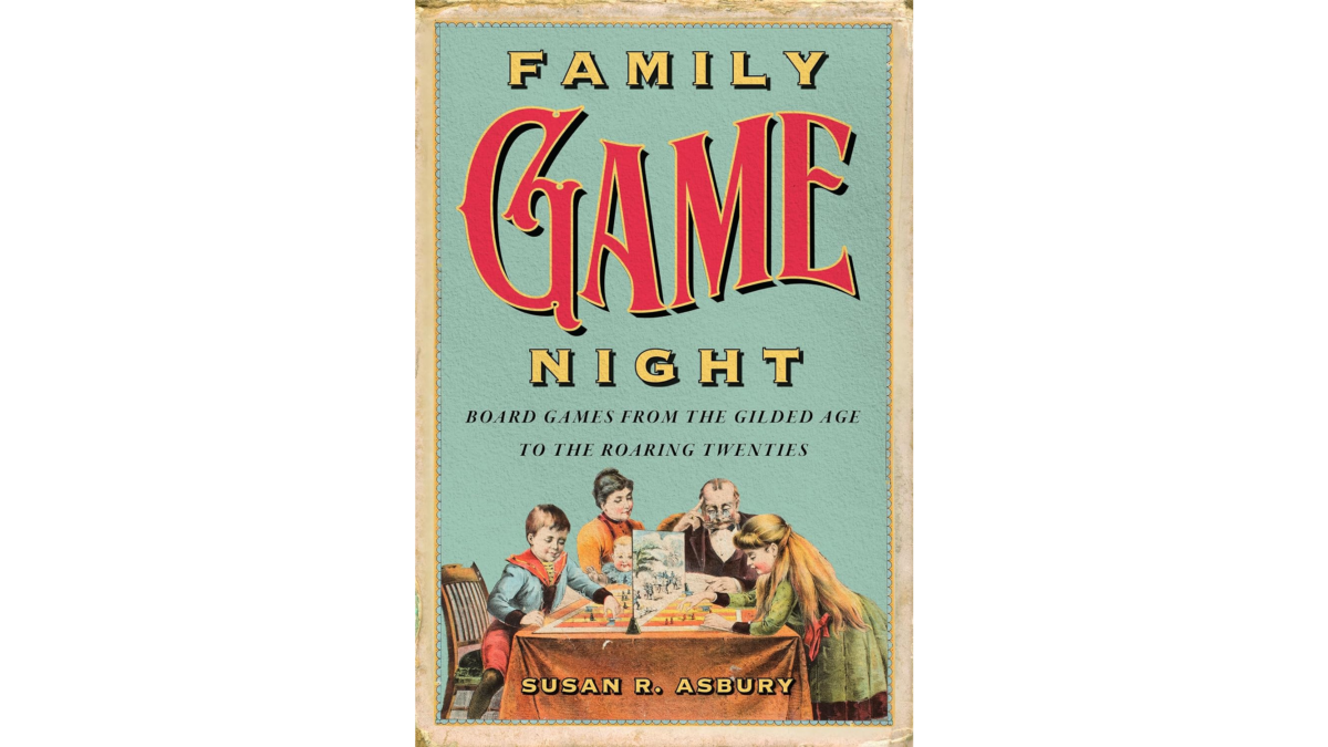 "Family Game Night" by Susan Asbury features games such as "Dewey's Victory" from Parker Brothers. The trip down nostalgia lane may be hampered by the author's presentism in what could have been a great record of old board games. (Public Domain)