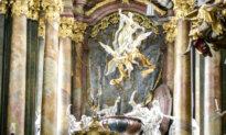 A Gravity-Defying Sculpture of the Virgin Mary