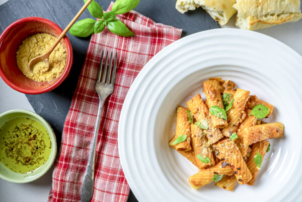 Dairy-Free Creamy Vodka Sauce Packed With Veggies
