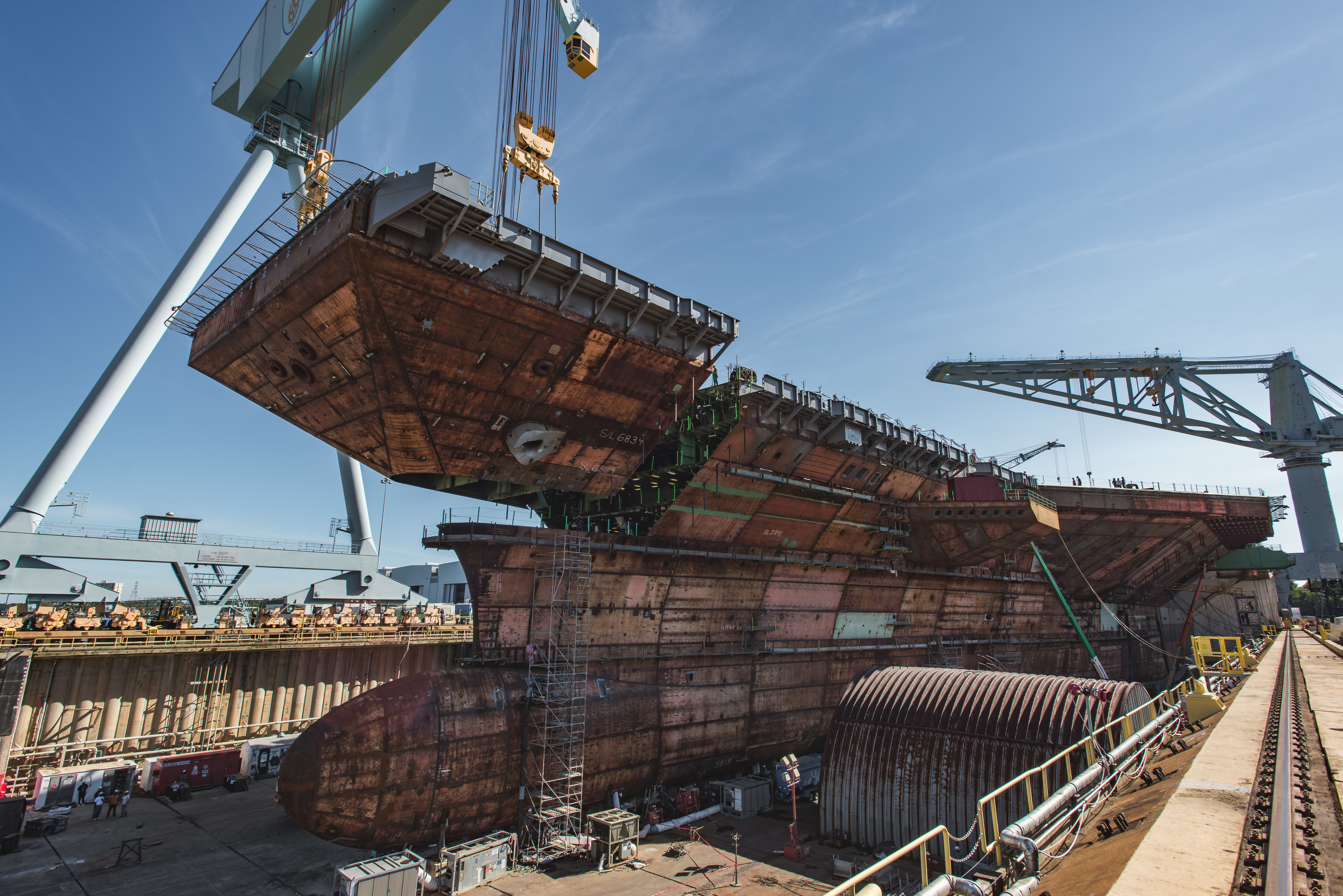 CVN 79 Kennedy Upper Bow Lift