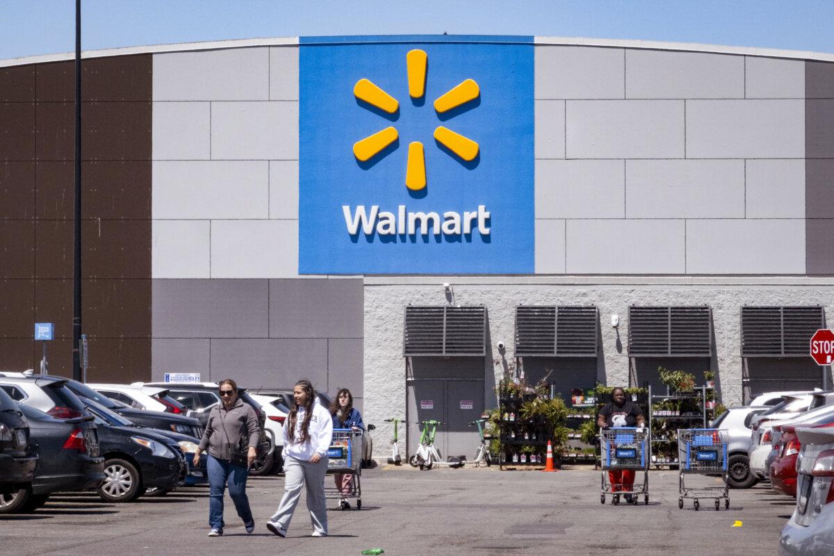 Customers shop at a Walmart store in Chicago on May 13, 2026. (Scott Olson/Getty Images)