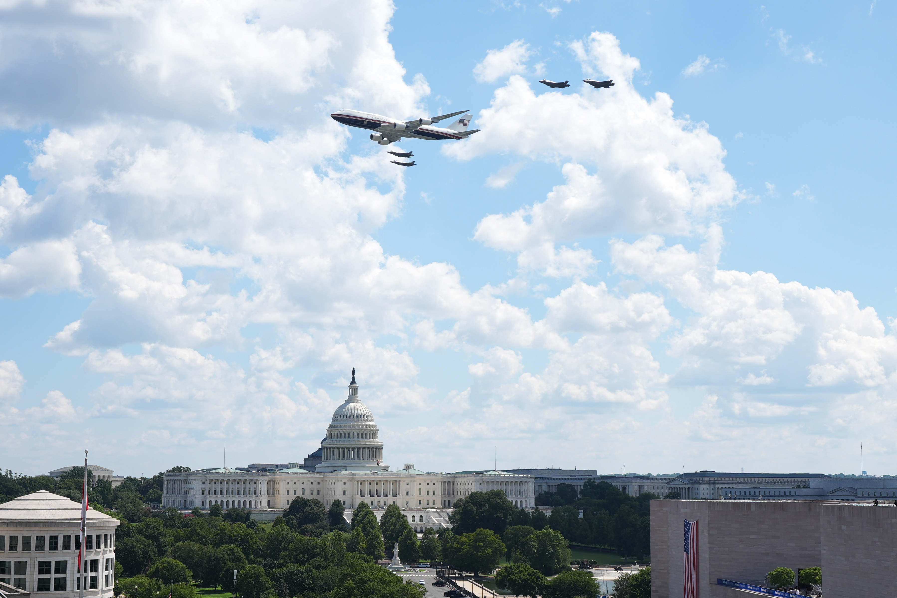 APTOPIX Freedom 250 IndyCar Trump