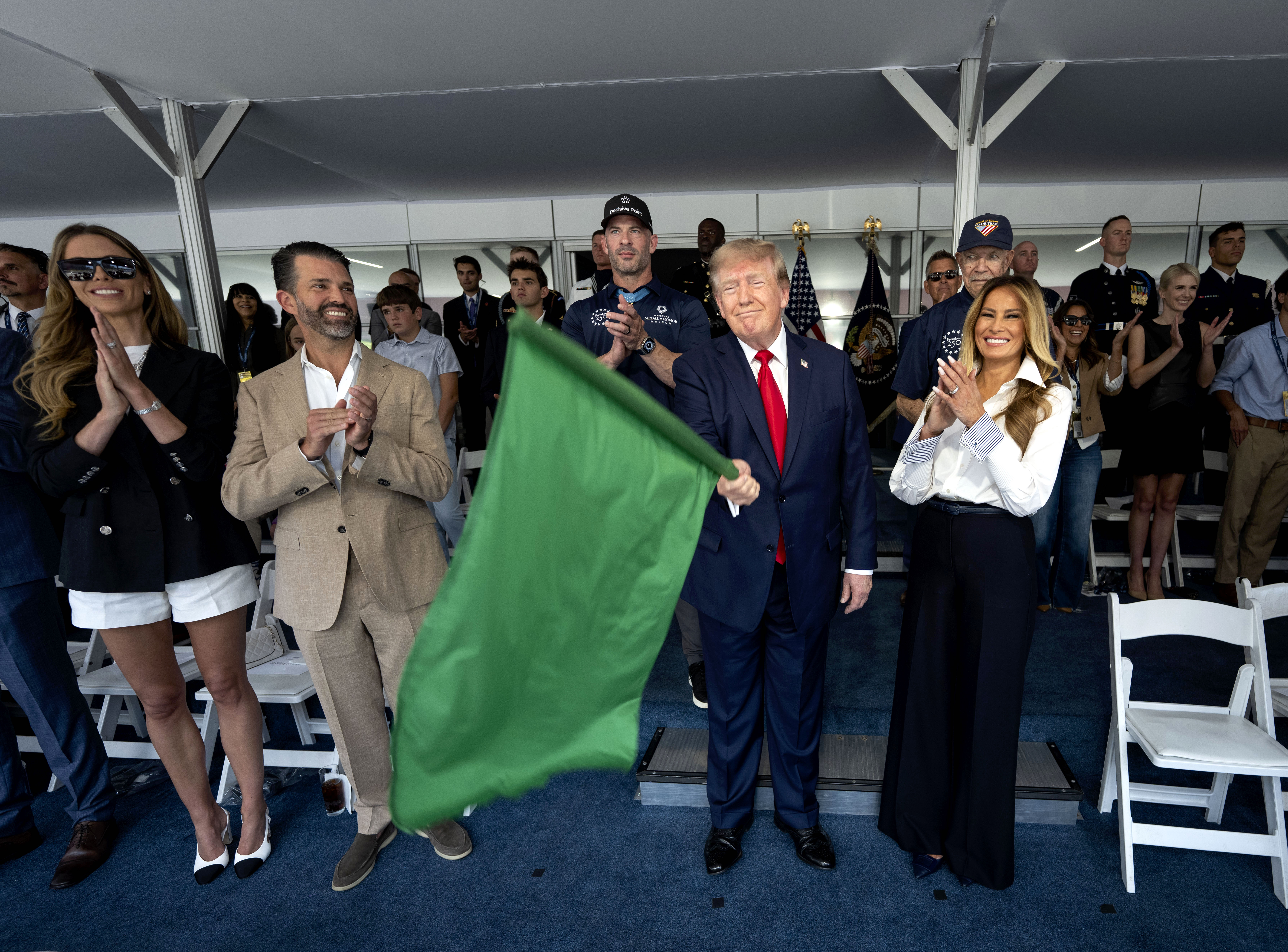 President Trump Attends The Inaugural Freedom 250 Grand Prix In Washington DC