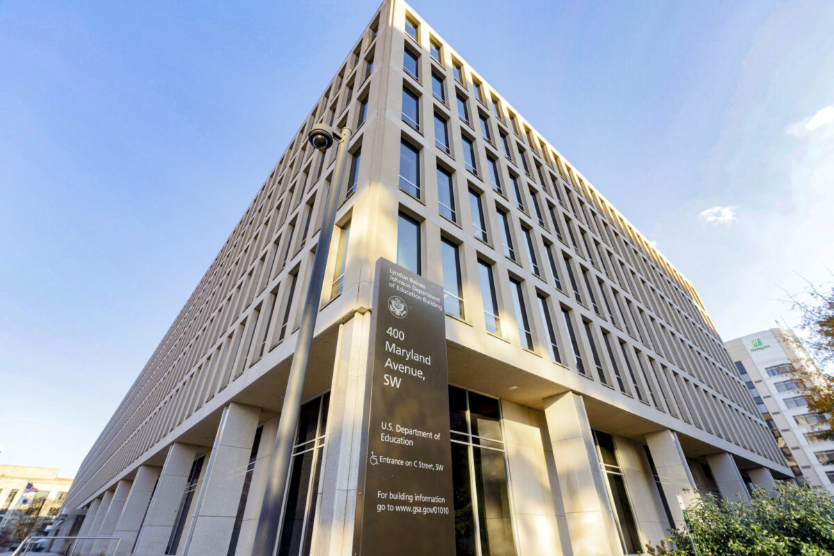 The U.S. Department of Education building is photographed in Washington on Dec. 3, 2024. (Jose Luis Magana/AP Photo)