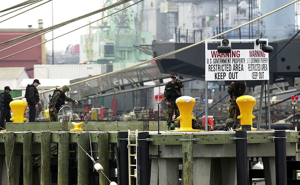 U.S. Coast Guard On Patrol In Virginia
