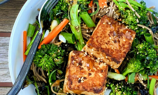 Tofu, Broccolini, and Soba Noodle Salad