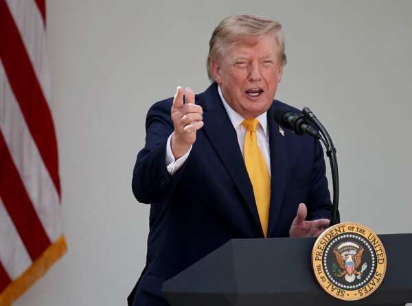 Trump Participates in Rose Garden Lunch at White House