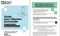 Élections Québec Says It’s Too Late to Print Voter Documents in English