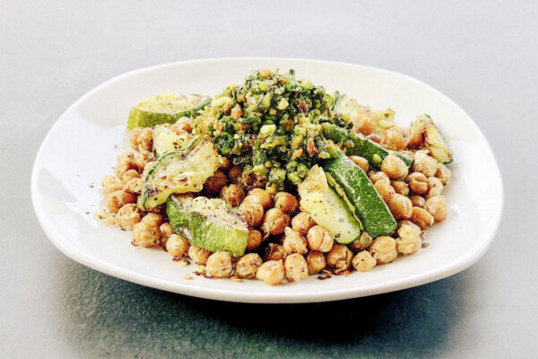 Roasted Zucchini and Chickpeas for Healthy Blood Pressure