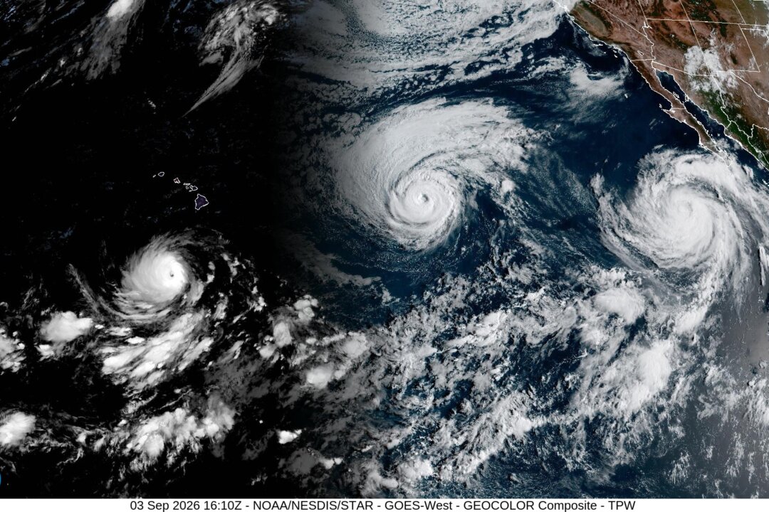 3 Hurricanes Churn in Pacific, One May Head for Hawaii