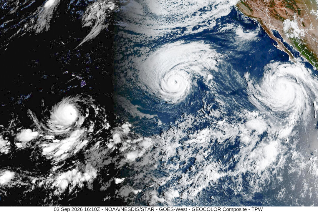 3 Hurricanes Churn in Pacific, One May Head for Hawaii