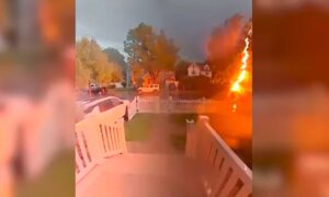 Man Struck by Lightning Caught on Doorbell Cam