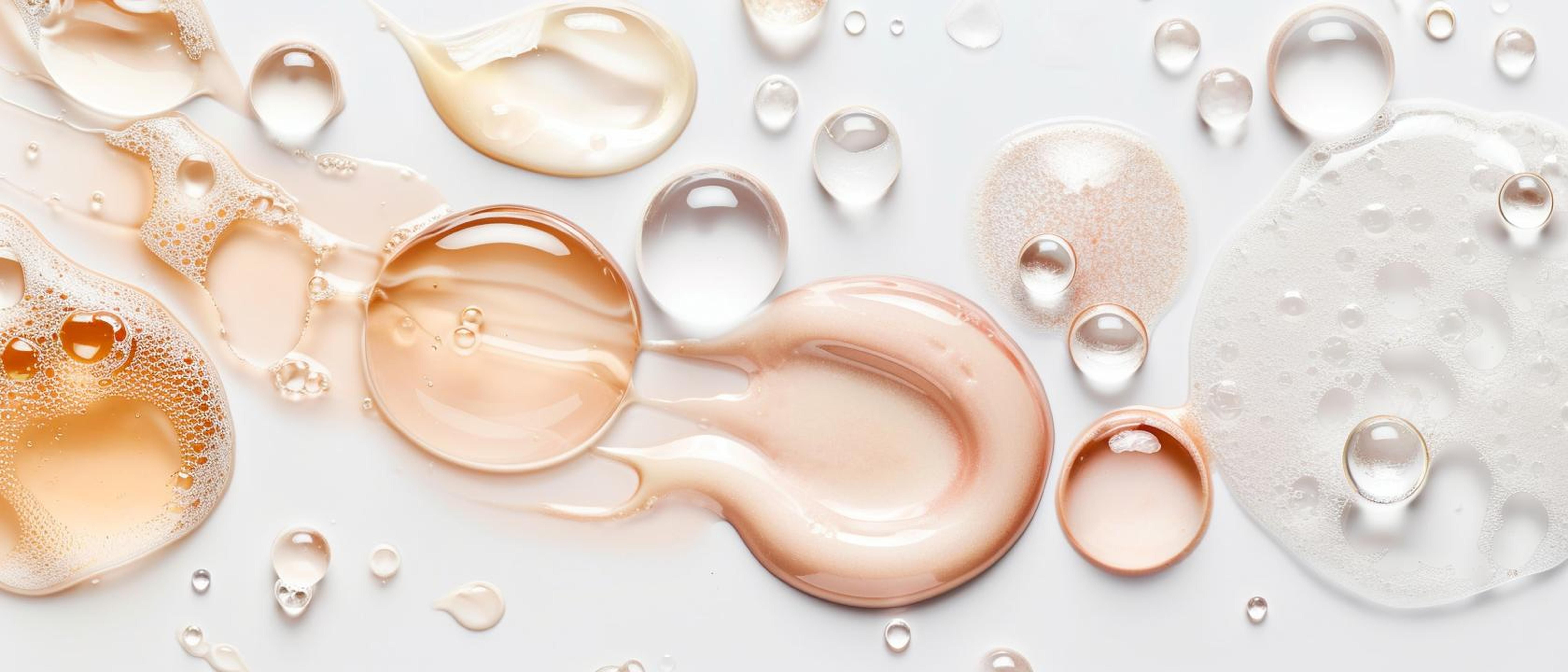 Different skincare textures can reflect different types of active ingredients, from lightweight serums to richer cream-based formulas.