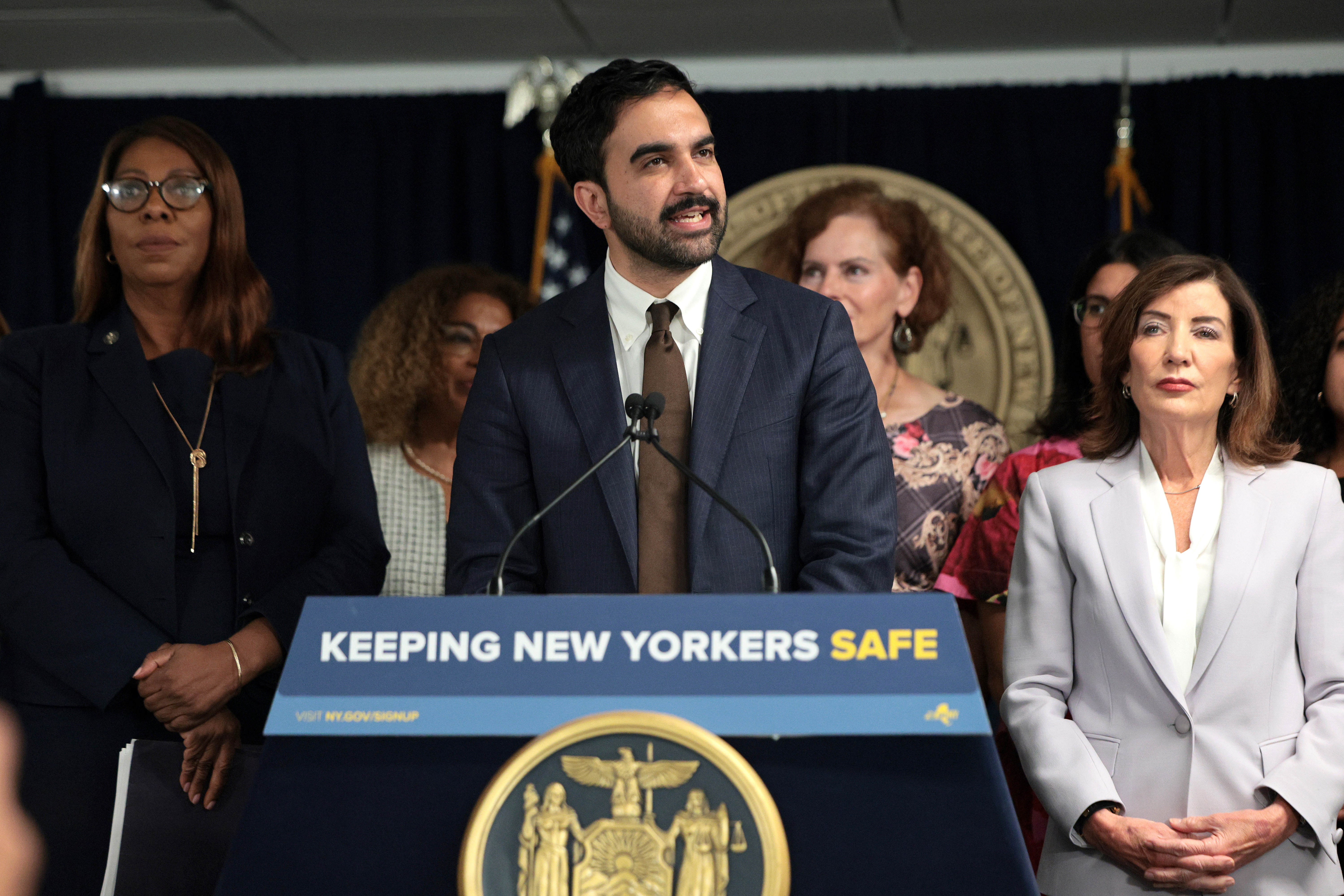 New York Governor Hochul, Mayor Mamdani, And AG James Make Announcement On ICE Actions