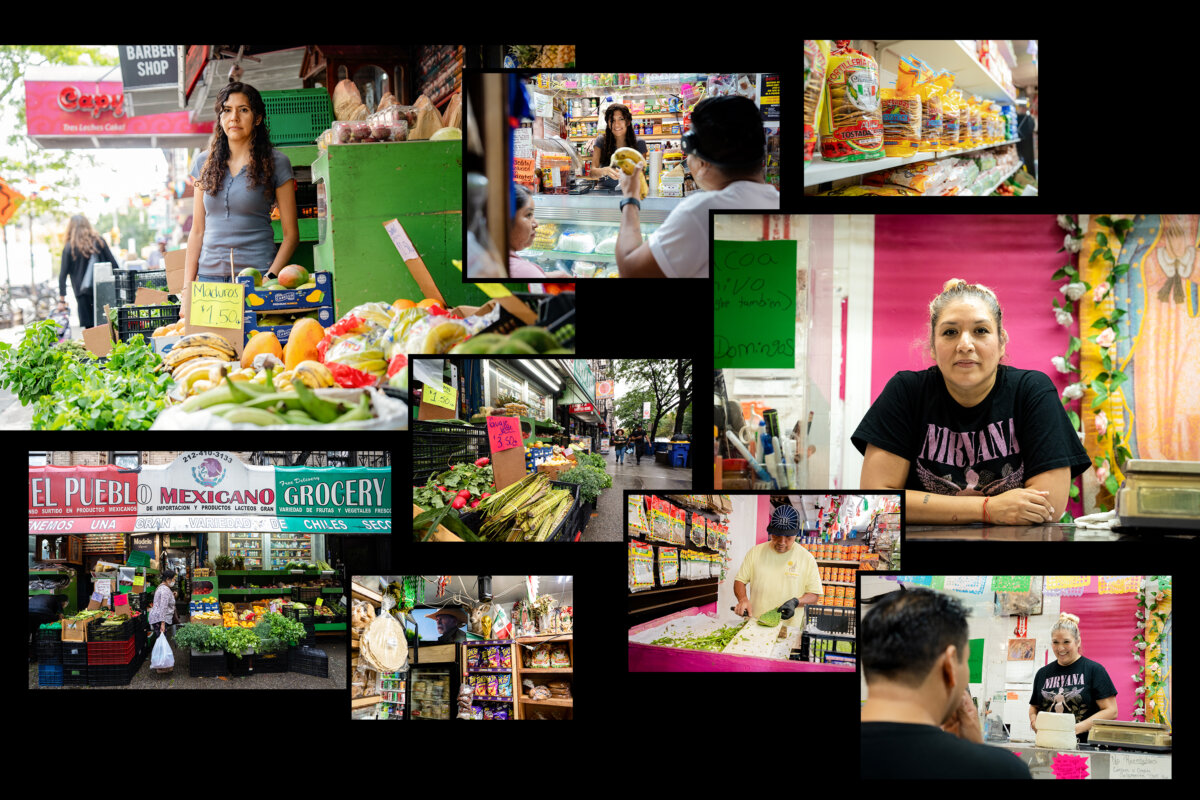 A selection of grocery businesses in New York City that say the mayor's city-run groceries will pull from their tight margins. (Samira Bouaou/The Epoch Times)
